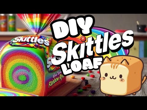 Skittles Loaf Bread Squishy DIY 🍞🍭 | Easy Paper Squishy Craft