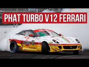 Federico Sceriffo's Itallian Stallion: The Turbo V12 Ferrari 599 Pro Drift Machine