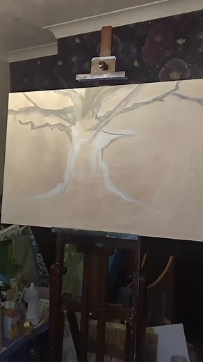 4 comments | At this early stage I can still make changes. For instance, this particular tree has many exposed roots. I'll probably not include them all. They can distract from the rest of the painting. Every tree has its own character, this one is full of character. #creative #fyp #landscapepainting #thoughts | Gareth Tanner | Facebook