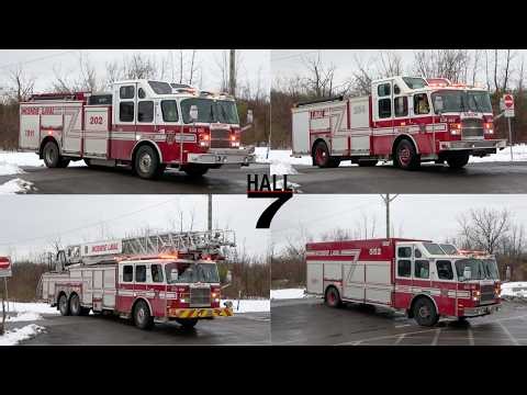 Laval Fire Department (SSIL) - Pumper 202, Pumper 254, Ladder 402, & Rescue 552 Responding