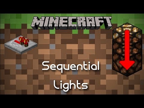 Sequential Lights | Minecraft Redstone Tutorial