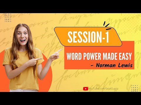 Word Power Made Easy - By Norman Lewis l Session 1 l Easy Vocabulary
