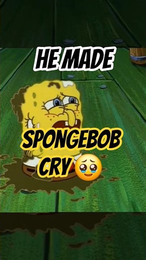 When Squidward Made SpongeBob Cry 💔 #cartoon #animation #spongebob