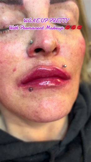 Wake up pretty #pmu #tattoo #tattoos #lipblushing #brows