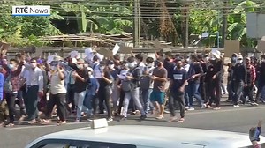 11K views · 114 reactions | Thousands of protesters marched in cities across Myanmar to protest against military rule, just one week after the military seized power in a coup. I Read more: https://bit.ly/36SEd6K | RTÉ News | Facebook