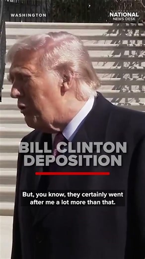 Trump REACTS to Bill Clinton deposition over EPSTEIN files