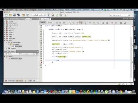 Uso de Switch con Lenguaje Java en Netbeans
