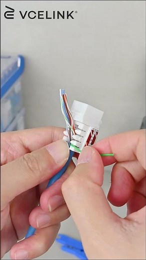 How to Install Cat6 Keystone Jacks the Easy Way?#shorts #rj45 #cat6 #keystonejack #toolkit #diy