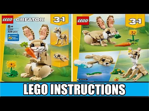 LEGO Instructions - Creator - 31162 - Cute Bunny - 3 in 1