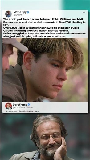 Robin Williams, 3,000 Fans, One Perfect Scene | Good Will Hunting #shorts #trend