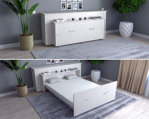 DIY PDF Folding Bed Plans – Queen Size Roll Out Design for Smart Space Saving - Etsy