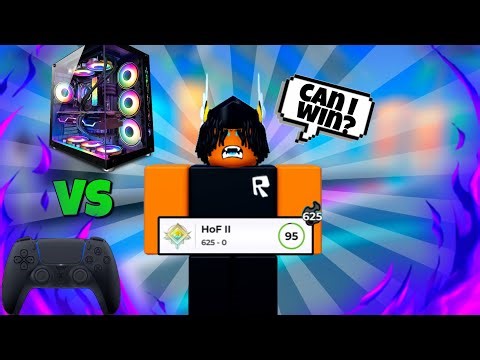 PC Player Tries Controller for the FIRST Time! 🎮 (Roblox Hoopz)
