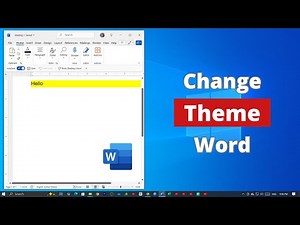 How to Change Microsoft Word Theme - Easy Guide