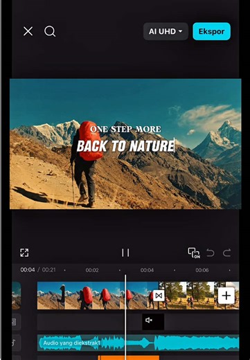 One Step More, Back to Nature with CapCut Template