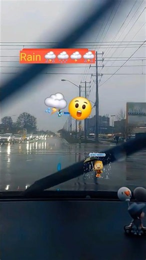 Heavy Rain And Thunder Sounds | STUCK! in a CITY Rain 😲 ⛈️ #shorts #minivlog #rain