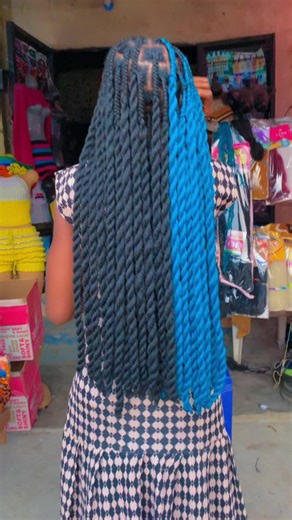 Jumbo braids with Brazilian wool