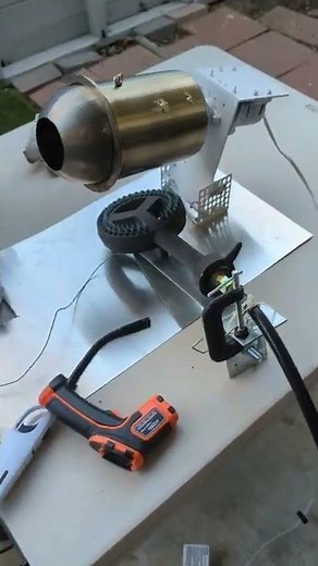 diy drum coffee roaster V2 with propane setup