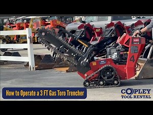 How to Operate a 3 FT Toro Gas Trencher (Step-by-Step for Beginners)
