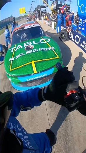 2025 NASCAR Xfinity Series Pit Stop Kansas #automobile #nascar #pitcrew #racing #pov #pitstop