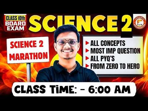 Science 2 Class 10 Marathon | Class 10 Science 2 Most Important Questions MH Board | By Pravin Sir