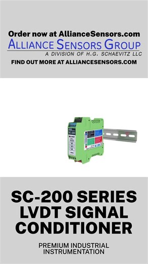SC-200 Series: High-Accuracy Signal Conditioner for LVDT and RVDT Sensors | Alliance Sensors Group a Div. of H. G. Schaevitz LLC posted on the topic | LinkedIn