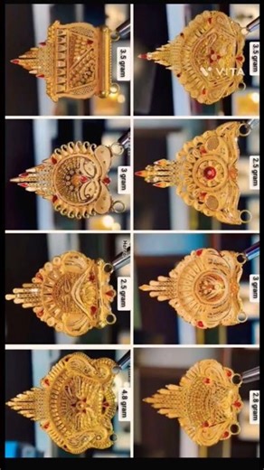 Gold Mangalsutra Locket Designs with weight || 22k सोने के मंगलसूत्र और लोकेट डिजाइन #trending