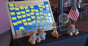 Exchange Club donates teddy bears for National Child Abuse Prevention Month