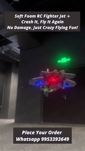 RC Fighter Jet Toy ✈️ Crash Proof Foam Airplane for Kids #trending #trendinggadgets #viralshorts
