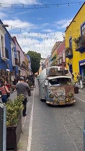 The Armadillo cruising through the old streets of Puebla, where every corner tells a story and every house has a color | Ruben Martin