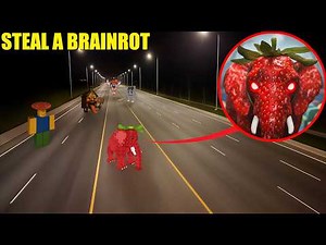 I caught Steal a Brainrot in Real life! (We Stole Strawberry Elephant)