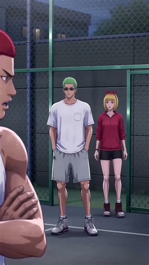 [Slam Dunk] Sakuragi and his daughter are provoked on the basketball court.