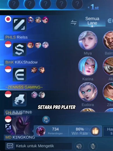 WR Player Ini Setara Pro Player in Mobile Legends