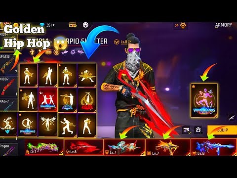 Free Fire Golden Hip Hop Bundle Demand Video Collection Available Today 😱 9 Evo Max Video Available