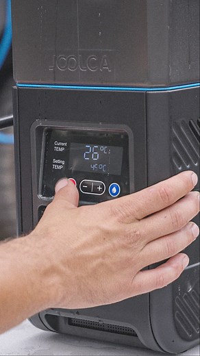 Hot water at your e-x-a-c-t preset temperature. Not a drop wasted to warming up or fiddling with heat settings. That’s the magic of Hottie's powerful recirculating tank system. Compact. Windproof. Easy to pack, carry, deploy, use and clean. Over 15 showers from a 1 lb propane cylinder. There are ticks in all the boxes - no matter your favourite activity. If you love doing it outdoors, just call on your HOTTIE! On pre-sale 17 Nov. Sign up now for early access! | Joolca