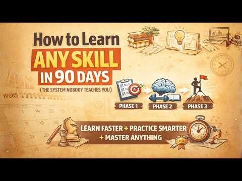 How to Learn Any Skill in 90 Days (The System Nobody Teaches You)