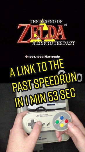 A Link to the Past Speedrun in 1:53! (Fake Flippers Glitch)
