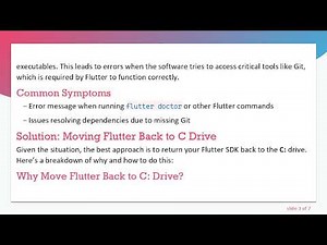Fixing the Unable to find git in your PATH Error in Flutter After Moving to D Drive