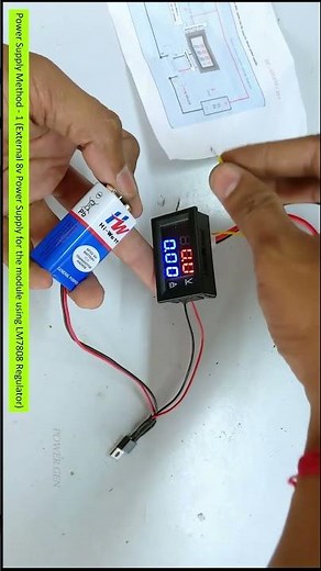 Digital LED DC Voltmeter Ammeter Meter (0-100V)/ (0-50A) Module #shorts #powergen #multimeter