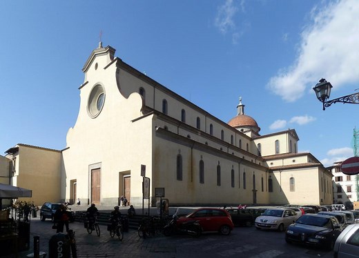 Basilica di Santo Spirito (Basilica of the Holy Spirit) in Florence, Italy
