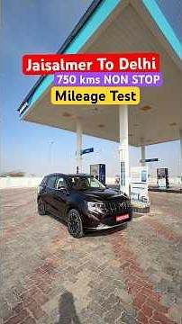 Jaisalmer To Delhi Non Stop - XUV 7XO Diesel Automatic Mileage Test !!