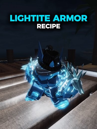 LIGHTITE ARMOR RECIPE - OP ARMOR IN THE FORGE! (ROBLOX) #theforge #roblox #fyp #robloxfyp