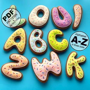 Uppercase Letters Sewing Pattern PDF. Soft Plush Latters DIY. Sewing Alphabet. Felt Letters A-Z. ABC Pattern. Education Toy. Banner Name. - Etsy