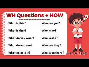 WH QUESTIONS + HOW - Made Easy | Simple English Sentences | Read along | with Teacher Jake
