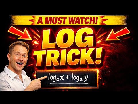 Logarithm Substitution Trick You Must Know (WAEC • JAMB • SAT • GCSE)