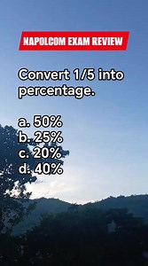 10K views · 54 reactions | Napolcom exam review / percentage problem #civilserviceexam2025 #CSEReview #NAPOLCOM #exampreparation | Arturo Infornon Malag Jr. | Facebook