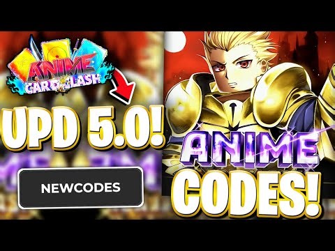 👑[UPDATE 5.0] NEW UPDATE 5.0 CODES FOR ANIME CARD CLASH | ROBLOX ANIME CARD CLASH CODES