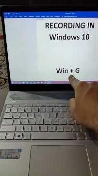 Quickly Start Screen Recording in Windows 10- (Windows Shortcut Key 【Win+G】) #shorts