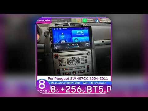 Car Multimedia Video Player For Peugeot 407 cc SW 407CC 2004 2011 Android Car Radio Navigation