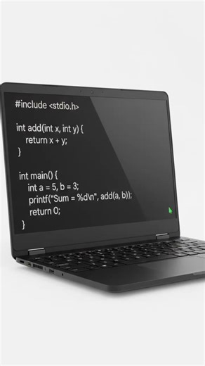 two no sum using function in c language #coding #trading #datascience #python #ai #robotics