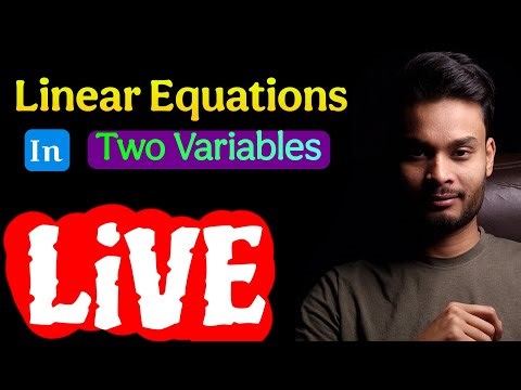 📘 Class 10 Maths Live | Pair of Linear Equations in Two Variables